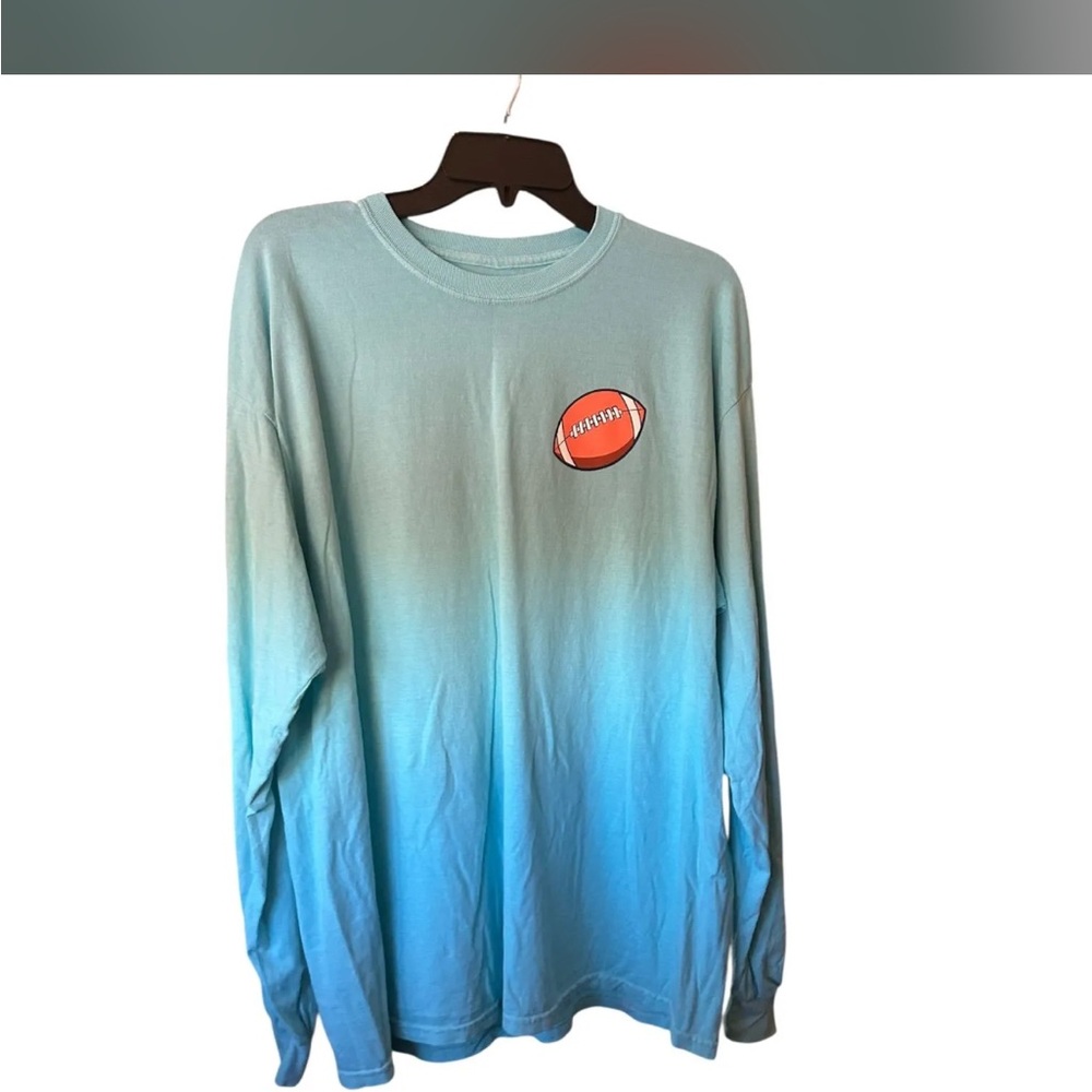 Benny & Belle Light Blue Long Sleeve tailgate shirt women's XL